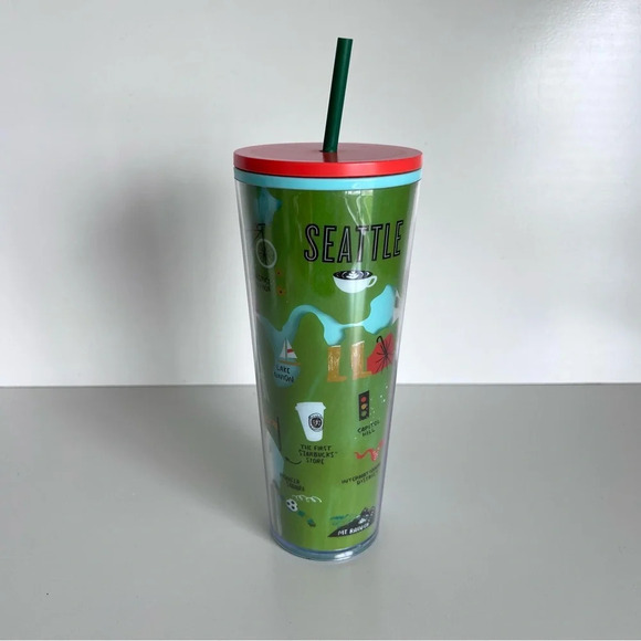 Starbucks Seattle Local Collection Cold Cup Tumbler Venti 24 oz - Picture 10 of 15